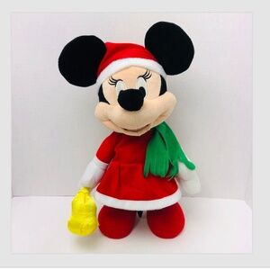 Disney Minnie Mouse Musical Bell Ringer 14" Plush Bell Christmas Holiday TESTED